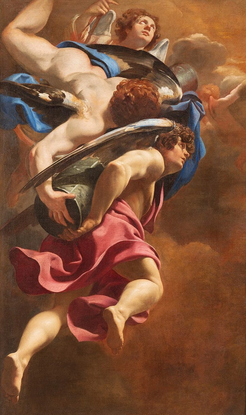 Angeli con i simboli della passione - Musée des Beaux, Arts de Besançon
